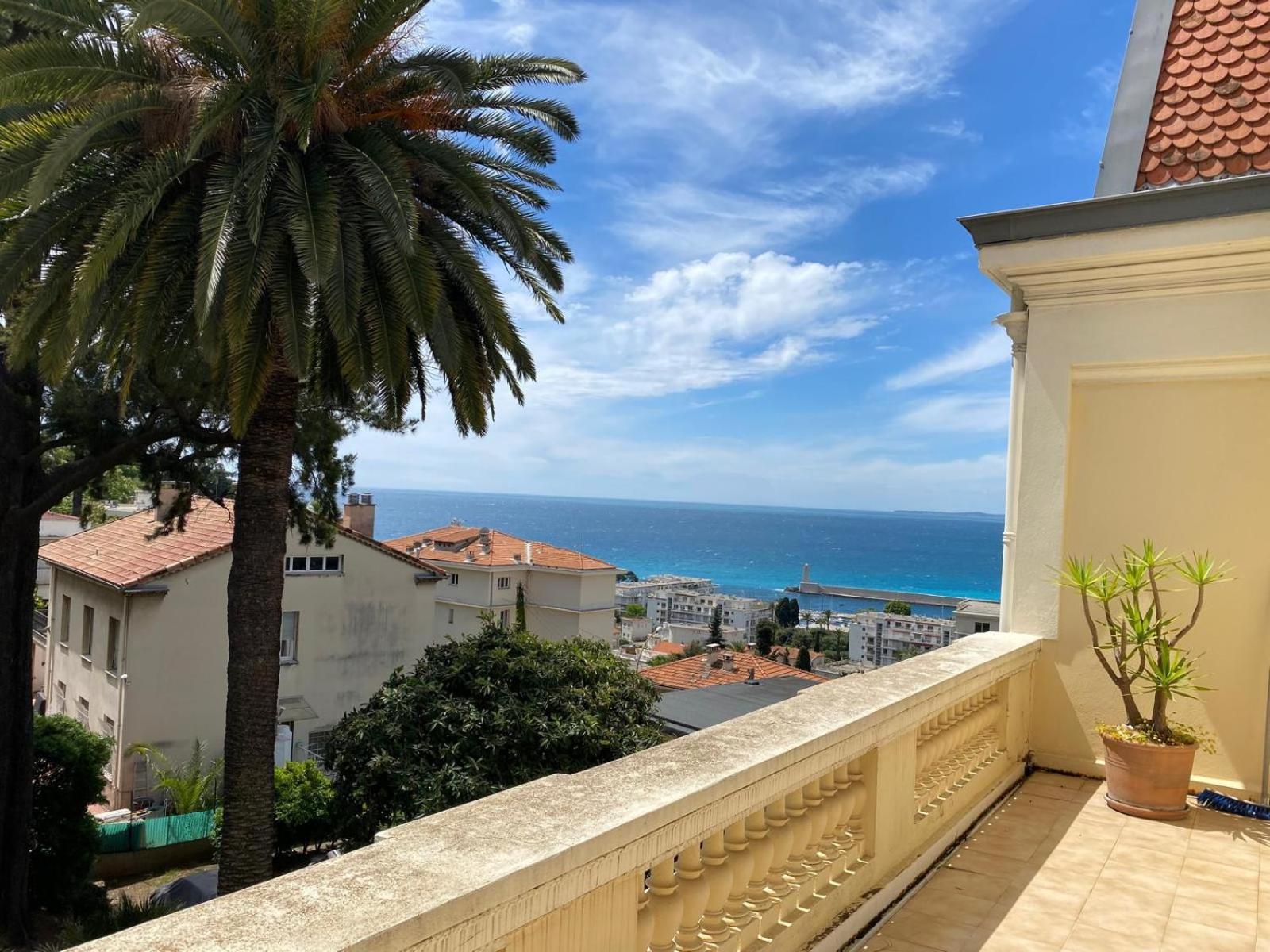 Palmeraie - Magnifique Appartement D'Epoque Avec Vue Mer 4 Personnes Avec Terrasse Le Port Nice Exterior foto